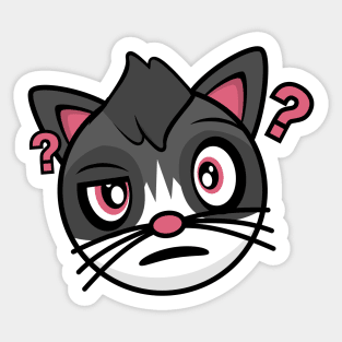 Confused Cat Amanda Sticker